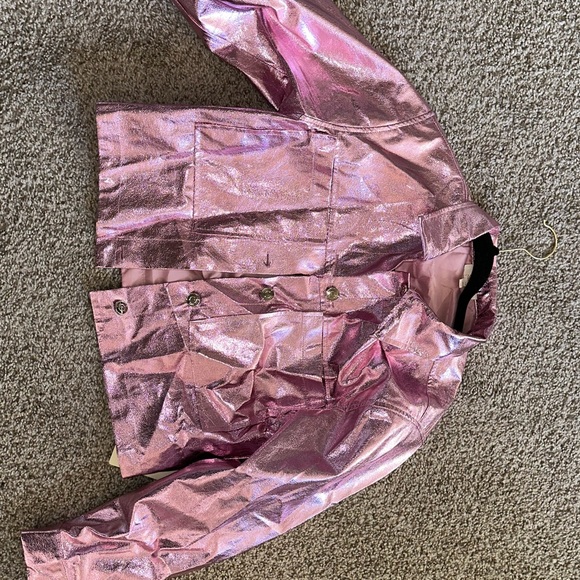 Barbie pink shiny jacket size small - Picture 4 of 10